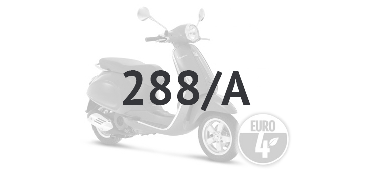 Ricambi Vespa Primavera 4 tempi 3V (euro4 iniezione IGET) Blu Deep Opaco 288/A