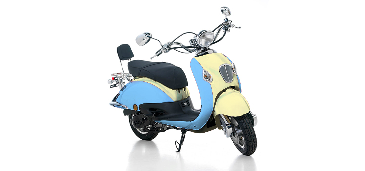 Ricambi Vom Bella Retro blu e crema