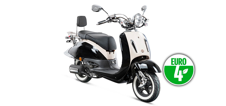 Ricambi China Grande Retro old nero / bianco crema Euro4