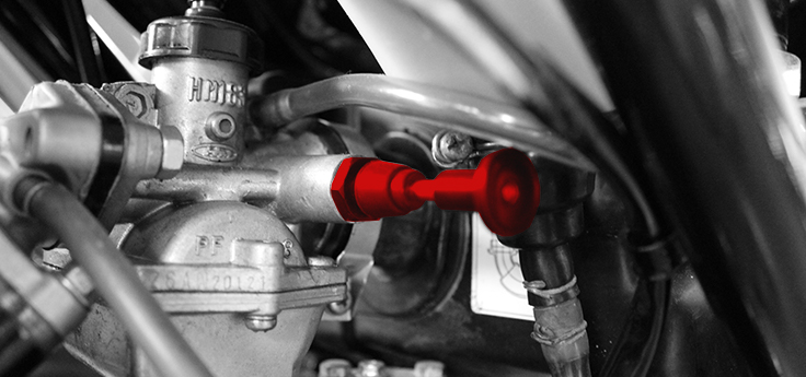 Fissaggio dello starter del carburatore