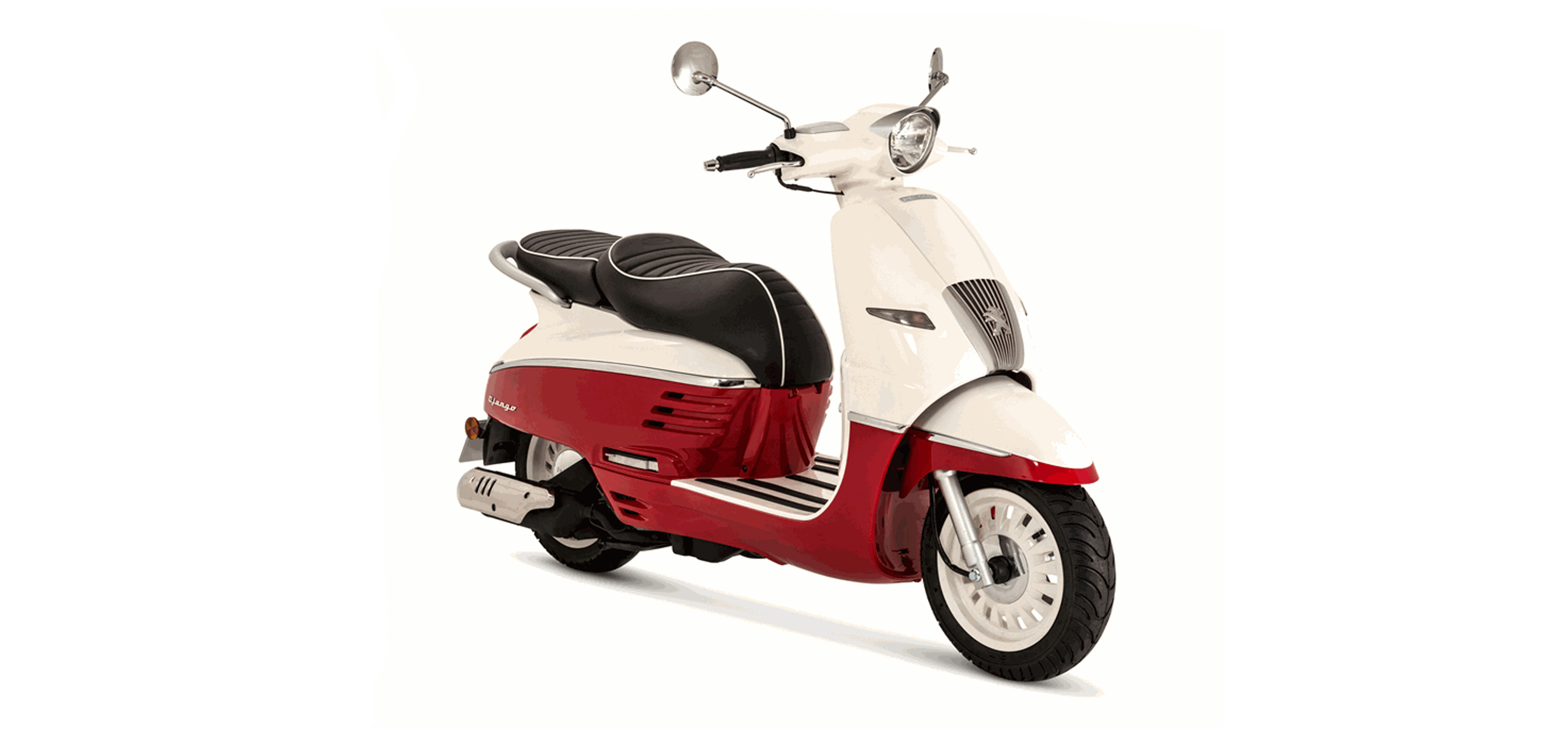 Peugeot Django 125 EFI E5 2021-2022 MILKY WHITE/ DRAGON RED (G9)