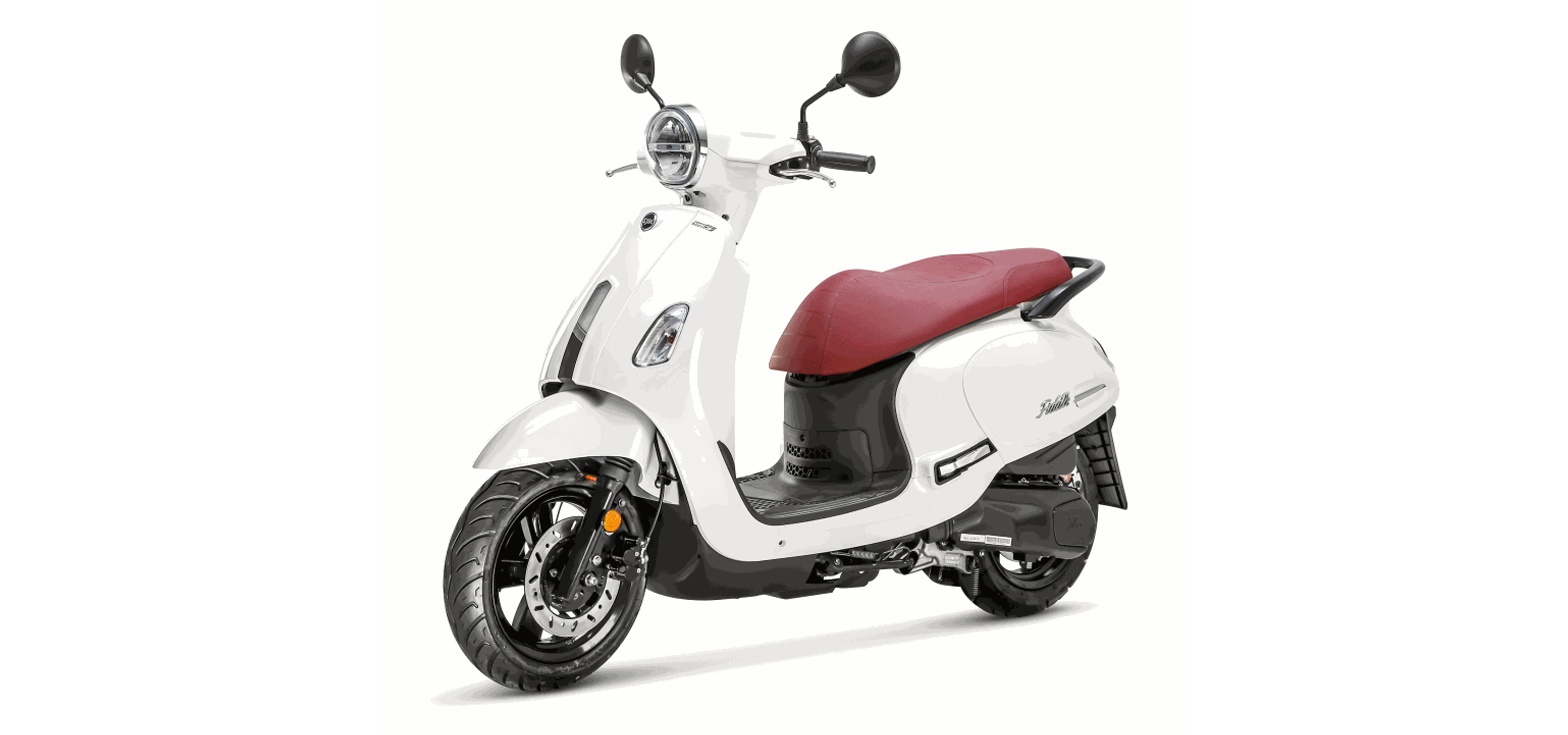 Sym Fiddle IV bianco (WH-8028P/RED ST)