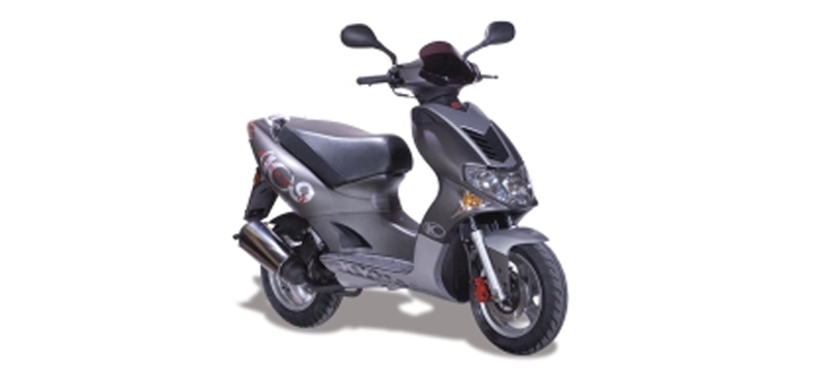 Ricambi Kymco Super9 LC 2 tempi nuovo modello matt nero-argento