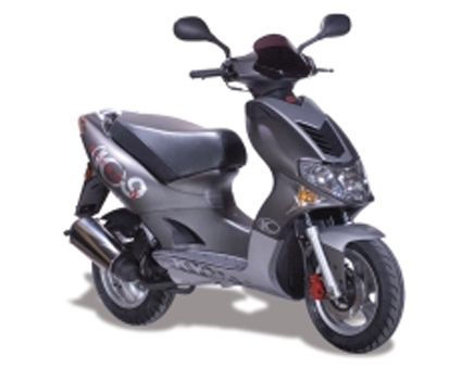 Ricambi Kymco Super9 LC 2 tempi nuovo modello matt nero-argento