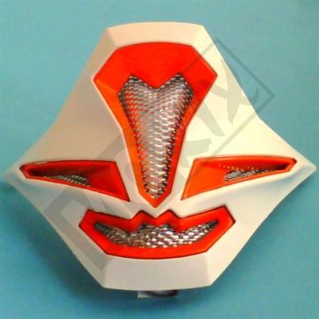 Casco motocross Chinstuk Mt Technical arancione