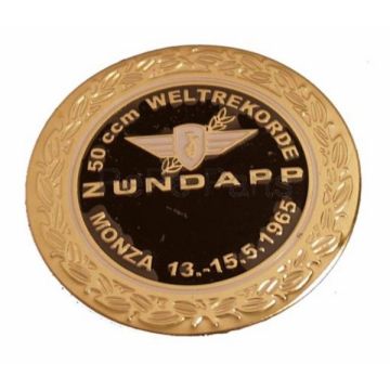 Adesivo Zundapp logo rotondo Zundapp Monza nero/oro z517-12.127