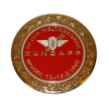 Adesivo Zundapp logo tondo Zundapp Monza rosso/oro z517-12.127/r