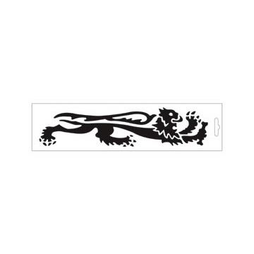 Adesivo leone universale nero sinistro Malossi 339754