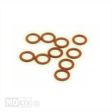 Anello in fibra 8 mm di diametro x 12 mm di diametro esterno x 1 mm di altezza 10 pezzi