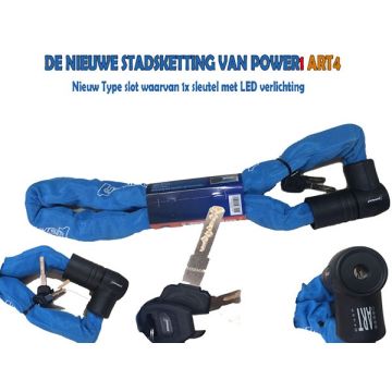 Lucchetto a catena a testa fissa ART 4 180cm Power1