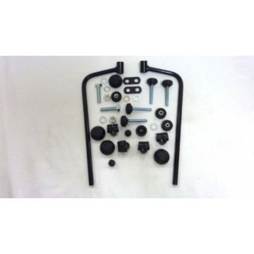 Kit di montaggio per parabrezza Vintage nero Biondi