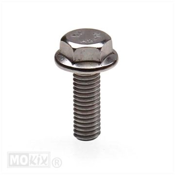 Bullone di marmitta in acciaio inox M6x18 Minarelli orizzontale-verticale 50cc Bollard