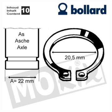 Anello elastico esterno 22mm (asse) DIN471 (10)