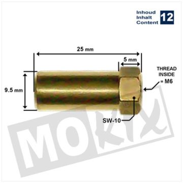 Dado di marmitta lungo Puch Maxi 12 pezzi
