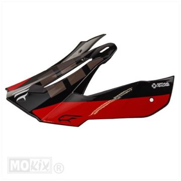 Copricasco MT Falcon Warrior bianco/nero/rosso