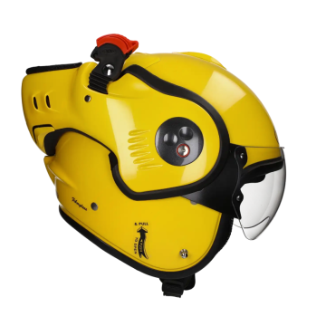 Casco con sistema ROOF Boxer Alpha giallo