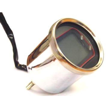 Tachimetro + termometro digitale 55mm cromato Koso