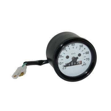 Contachilometri e orologio da cabina di pilotaggio (80 km/h) Tomos/Puch Maxi/Universal 60mm