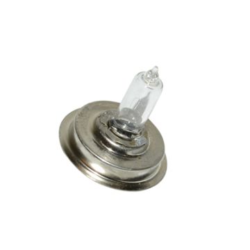 Lampadina -P26s- 12V 15W alogena - bianca - vetro trasparente con collare