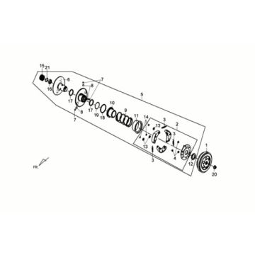 Koppeling Sym Crox 50 E3