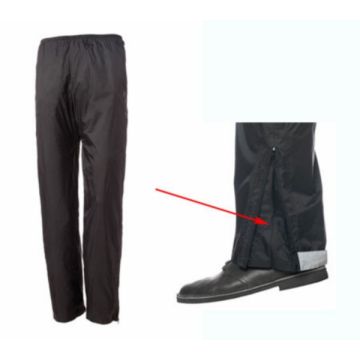Abbigliamento pantaloni antipioggia XS neri tucano 733n