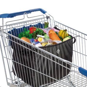 Borsa porta spesa pieghevole Tucano Urbano 477 nera da 66 litri