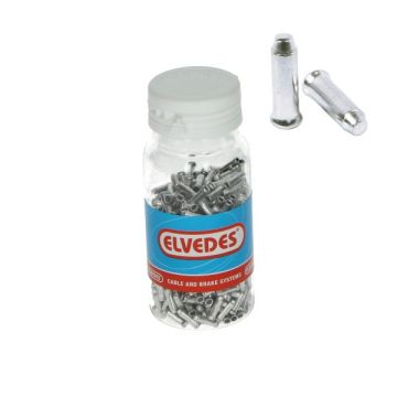 Cappuccio antisfilacciamento, alluminio universale da 2,3 mm, Elvedes, 500 pezzi