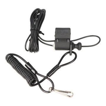 Dodemansknop stuurmontage zwart universeel