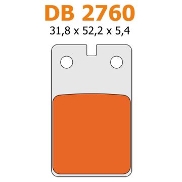 Set pastiglie freno Aprilia AF1/Cros/F12/FIF/RST per delta db2760