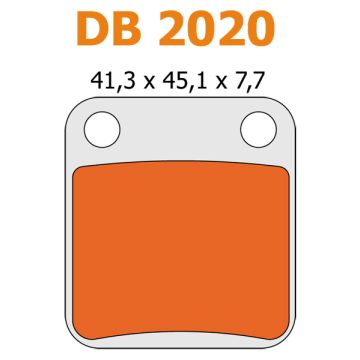 Set pastiglie freno Honda MB/Peugeot Vivacity>08 per Delta db2020 m-1