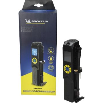 Compressore d'aria mini usb ricaricabile fino a 10 bar nero Michelin
