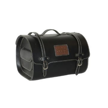 Custodia in pelle - borsa da medico - Vespa nera - 38x27x26 cm - 26 litri.