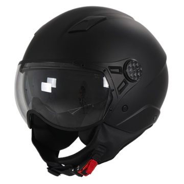 Casco jet Vito Lavori nero opaco