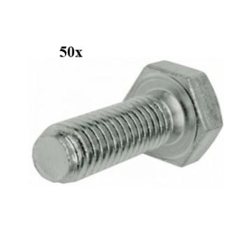 Bullone esagonale m6x10mm 50 pezzi
