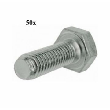 Bullone esagonale m6x20mm 50 pezzi