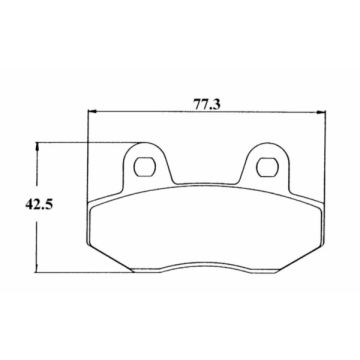 Set pastiglie freno Honda MBX/NSR per SBS 103hf