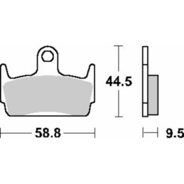 Kit pastiglie freno posteriore Honda X8R sbs 129hf