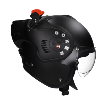 Casco con sistema ROOF Boxer Alpha nero opaco