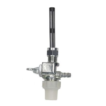 Rubinetto carburante con filtro fondo bianco dado Zundapp/Honda Camino M12x1
