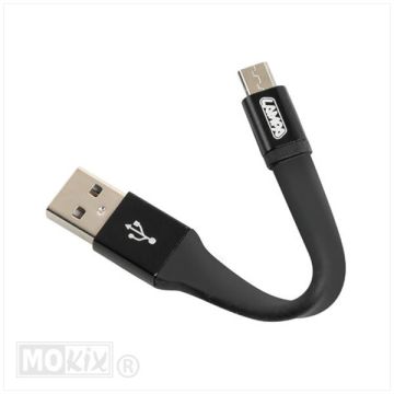 Cavo di ricarica 10cm/portachiavi Usb>Micro Usb