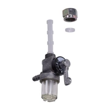 Rubinetto carburante (prodotto in Italia) Zundapp 66mm M12x1 con vetro spia OMG