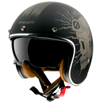 Casco jet MT Le Mans II SV Diler nero opaco/grigio