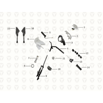 Manubrio/forcella anteriore Yadea T9L