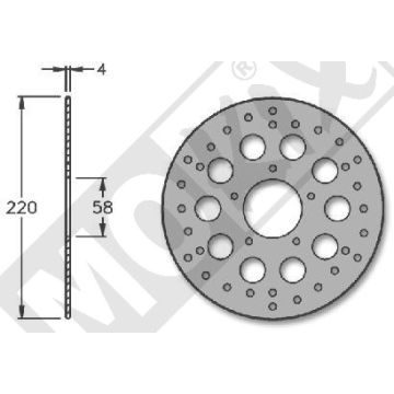 Disco freno anteriore Piaggo Runner/NRG IGM