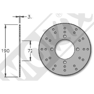 Disco freno posteriore Honda X8R IGM