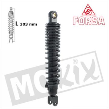 Ammortizzatore Sym HD/HD-EVO 125-200 nero Forsa