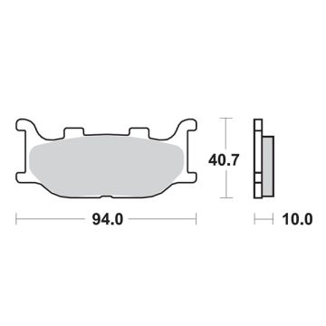 set pastiglie freno maj250/maj400 sbs 128