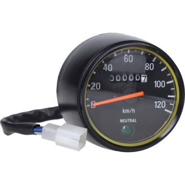 Kilometerteller Yamaha zwart FS1 origineel model 120km/u 