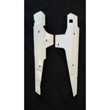 Set parabrezza laterale/parabrezza moto Puch Maxi bianco