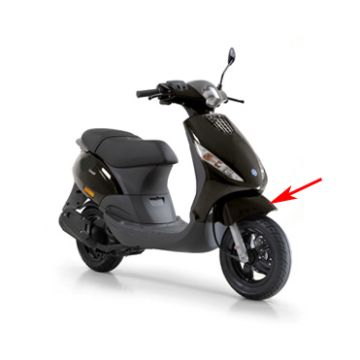 Parafango anteriore Piaggio Zip lucido nero 94 originale 1B00099600090